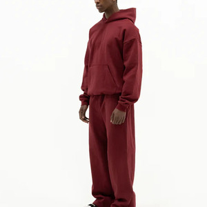 Burgundy Red Pullover Hoodie Alternative names: * <b>Wine</b> Red Hoodie * Maroon Streetwear Hoodie * Premium Fleece Hoodie * Over - Product Image 3