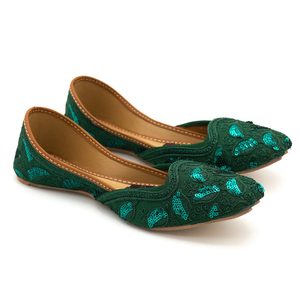 Nouvelles Khussas pour femmes, dernier design, avec logo personnalisé, brodées à la main, style indien pakistanais, Jutti - Product Image 3