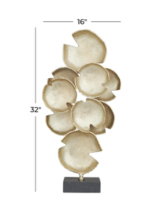 Premium Quality Metallic tall <b>Tree</b> and Aluminium metal gold Sculpture Decoration Modern Brass Handicraft Statue - Product Image 6