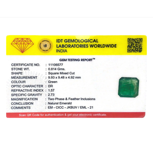 Natural Zambian Emerald 4.07 Carat Emerald Cut Loose Gemstone for Fine Jewelry - Product Image 4