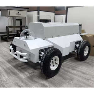 Four Wheel 4WD Suspension Smart Car Chassis With Ackermann Steering <b>Wire</b> <b>Controlled</b> Robot Base For Construction Machinery Parts - Product Image 2