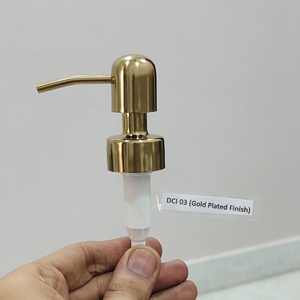 Newly Launched <b>Mirror</b> Polished Soap Lotion Dispenser Pump Premium Refillable Liquid Soap Dispenser Pump with <b>Plastic</b> Pipe - Product Image 5