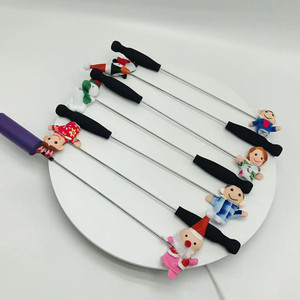 Juego de marionetas navideñas de peluche personalizadas con varilla, con Santa y personajes, de 11 cm a 30 cm, tela súper suave para niños de 3 años en adelante, unisex. - Product Image 2