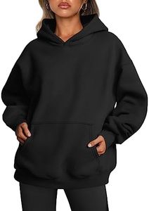 Sudadera con Capucha Negra Extra Grande, 100% Algodón, Forro Polar en la Parte Delantera, Estilo Casual Unisex, Corte Regular, Diseño con Bolsillos, Ropa de Otoño - Product Image 2