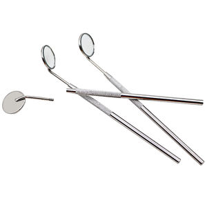 Stainless Steel Dental Mouth <b>Mirror</b> Handle <b>Mirror</b> Manual Power Source Teeth Cleaning Inspection <b>Dentist</b> Tool - Product Image 1