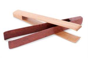 Pinzas de Madera de Acacia para Tostadas, Comida, Barbacoa, Pan, Ensaladas, Utensilio de Cocina con Mangos - Product Image 5