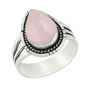 Bague Gourik pour femme en argent sterling 925 avec œil de tigre, style bohème sud-ouest, sertie d'une pierre précieuse en forme de goutte, monture vintage, pour usage quotidien - Product Image 6