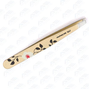 Pinzas para Cejas y Extractor de Pestañas, Herramienta de Belleza de Precisión, Pinzas de Acero Inoxidable para Depilación de Pelo Fino, Punta Inclinada - Product Image 4