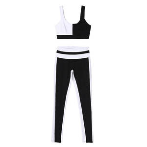 Nuevo Conjunto de Yoga para Mujer, Transpirable, Ecológico, Reversible, con Sujetador Deportivo y Leggings, Ropa de Gimnasio, Logotipo Frontal, Conjunto Sólido - Product Image 2