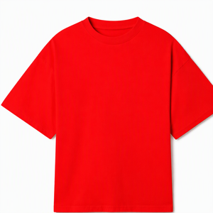 Camiseta de Manga Corta para Hombre, Corte Regular, Color Sólido, Cuello Redondo, Informal, Tejido de Punto, 100% Algodón - Product Image 3