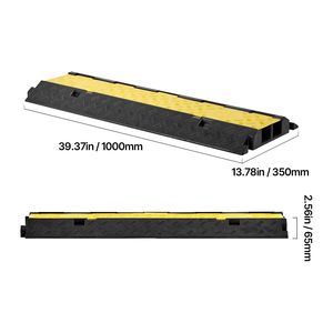 Rampa Protettiva per Cavi con Capacità di 22.000 Libbre/asse, 2.2 X 2 Canali, Pavimentazione in Gomma Resistente, Copertura per Cavi e Fili - Product Image 6
