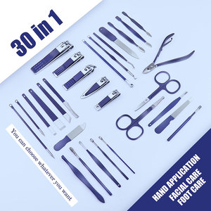 Professional Beauty Personal Care Men's Nail Grooming Kits Pieces Manicure <b>Pedicure</b> <b>Sets</b> With Beautiful Case OEM ODM - Product Image 2