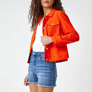 New Fashion Wear Women's <b>Denim</b> Jeans <b>Jacket</b> Waterproof Windproof Eco-Friendly Winter Outdoor Sports Wholesale Front Logo 100% - Product Image 3