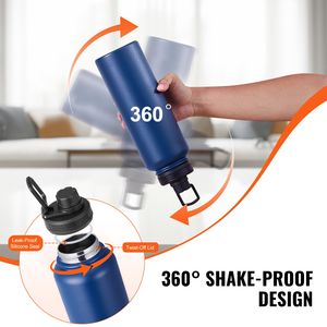 Borraccia Termica da Campeggio e Escursionismo in Acciaio Inossidabile da 40 oz con Coperchio a Bocca Larga e Design a Doppia Parete - Product Image 3