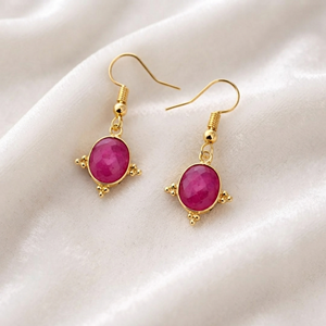Ratnarachit Gold Plated Brass Wire <b>Wrapped</b> <b>Black</b> Onyx Oval Briolette Earrings (8x10mm) Minimalist Women's Gift - Product Image 4