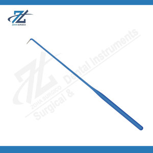 Emmet Straight Hook 25cm, instrument chirurgical ophtalmique réutilisable en acier inoxydable pour la microchirurgie oculaire de précision et les applications cliniques - Product Image 2