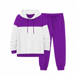 Conjunto de Sudadera con Capucha y Pantalones de Chándal de Algodón 100% Personalizado con Lavado Ácido, Pierna Ancha, Acampanado, con Parches y Efecto Desgastado, para Invierno - Product Image 3