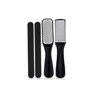 Kit de Pédicure Luxe en Acier Inoxydable, Outils de Soin des Pieds et Manucure, Éliminateur de Peaux Mortes, Emballage Individuel pour Adulte, 5 en 1, Vente Chaude