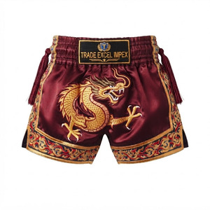 Pantalones Cortos de Seda para Muay Thai y MMA, Transpirables, de Secado Rápido, Ligeros, Servicio OEM, Precio Económico, Logotipo Personalizado, Duraderos - Product Image 4