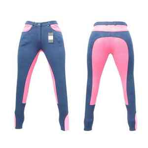 Collants d'équitation à ceinture contrastée pour un look sportif et une stabilité accrue du tronc, pantalons d'équitation - Product Image 2