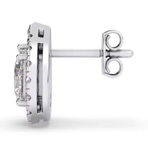 Certified Pear And Round Cut Diamond Drop <b>Earrings</b> Premium Craftsmanship Real Look Fine Jewelry for Women Available For Sale - Product Image 5