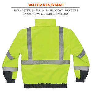 Veste de sécurité réfléchissante pour homme, haute visibilité, imperméable, vêtements de travail d'hiver, veste de sécurité pour agent de sécurité, veste de chantier - Product Image 2