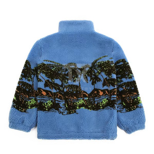 Unisex Top Trending Bean's Recycled <b>Sherpa</b> <b>Fleece</b> Jacket ODM Private Label Warm All-Season Outdoor Full-Zip Customizable Colors - Product Image 2