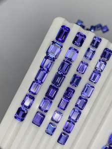 Piedra suelta de tanzanita natural octogonal azul facetada de 6x4mm 7x5mm 6x8mm para la fabricación de joyas - Product Image 4