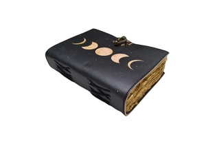 Cahier en cuir fait à la main Sun moon, carnet de croquis de Journal imprimé personnalisé, Journal en cuir Vintage Sun & Moon pour hommes et femmes - Product Image 2