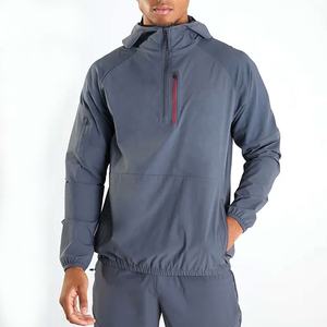 ชุดกีฬาแขนยาวแบบสวมหัวลำลองคุณภาพสูงของผู้ชายชุดวอร์มผ้าฝ้าย100% 2ชิ้นสำหรับหน้าหนาวไซส์ใหญ่พิเศษ - Product Image 2