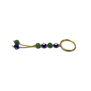 Llavero de cristal de alta calidad, piedra verde aventurina, llavero de piedra natural china, cuentas de piedra curativas, regalo para mujer, llaveros - Product Image 1