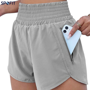Shorts de sport 2-en-1 respirants et écologiques pour femmes, avec cordon de serrage, séchage rapide, pour le tennis, la gym et l'entraînement, style cargo taille haute - Product Image 6