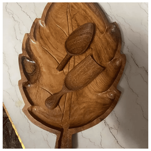 Wooden <b>spoon</b> made from solid hardwood for cooking mixing sauces and <b>serving</b> food in kitchen, Vietnam origin - Product Image 5