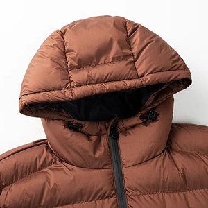 Wholesale Windproof Puffer Jacket with Fleece Hood Custom Outdoor Winter Jacket Men Cheap Price Coat for Cold Weather - Product Image 4