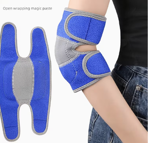 Manchon de compression réglable unisexe pour le coude, respirant, en mousse et polyester, avec fermeture auto-agrippante, protection de base pour le sport et le fitness - Product Image 2