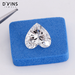 D'vins Jewels Diamant de laboratoire en forme de cœur, couleur D E F G H, clarté VVS VS, 3EX HPHT, cultivé à Surat, pour la fabrication de bijoux - Product Image 5