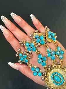 Juego de gargantilla y aretes de joyería afgana, hechos a mano, de alta calidad, con un hermoso collar para mujeres, OEM por AA IMPEX - Product Image 2