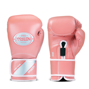 Guantes de Boxeo de Cuero al por Mayor Wolon, Nuevo Diseño Personalizado, Impermeables, con Cierre, para Entrenamiento de MMA y Boxeo - Product Image 3