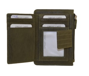 Men Women Vintage Real Leather Bifold <b>Wallet</b> Top Layer Genuine Leather <b>Cards</b> <b>Holder</b> <b>Wallet</b> - Product Image 4