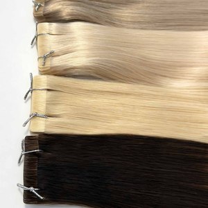 Extensions de cheveux invisibles en PU de qualité supérieure, 100% cheveux humains Remy double drawn, aspect naturel sans couture, vente en gros directe usine - Product Image 5