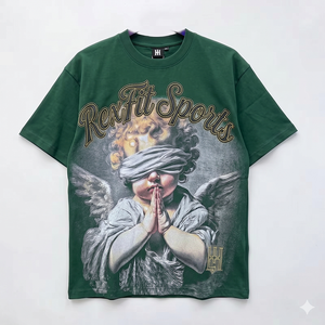 เสื้อยืดพิมพ์ลายโลโก้ตามสั่ง คุณภาพพรีเมียม เนื้อผ้านุ่มสบาย ระบายอากาศได้ดี เสื้อยืดแบบยูนิเซ็กซ์ เสื้อยืดสีซีดจาง บริการ OEM - Product Image 6