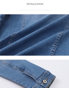 New Arrivals OEM Ladies' Oversize Button-Up <b>Denim</b> <b>Jacket</b> Casual Fall Outwear with Jean Coat Women's Casual <b>Denim</b> Outerwear - Product Image 6