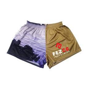 Pantalones Cortos Deportivos de Poliéster con Cintura Elástica y Estampado Personalizado para Adultos - Antibacterianos, con Logotipo Personalizado e Impresión Digital - Product Image 4