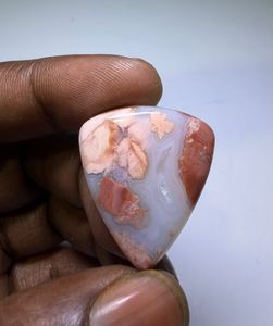 High Quality Natural Cotton Candy Agate Cabochon Loose Gemstone Jewelry Making Material - Product Image 2