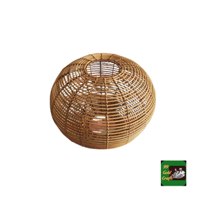 Pantalla de lámpara de ratán tejida a mano, lámpara de techo de mimbre sostenible para iluminación y decoración del hogar y dormitorio, Vietnam - Product Image 2