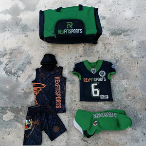 2026 New Customized American Football Uniform Complete Team Kit Sublimated Jersey Shorts <b>Gloves</b> Sports Bag Training - Product Image 4