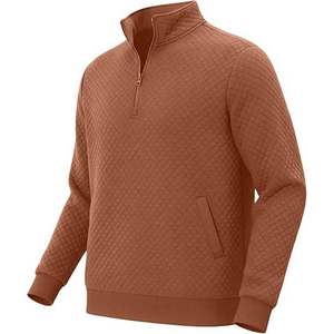 Men's High Street <b>Quilted</b> Embroidered 100% Cotton Winter <b>Sweatshirt</b> 2026 Casual Stylish Eco-Friendly Fleece Lined Digital - Product Image 6