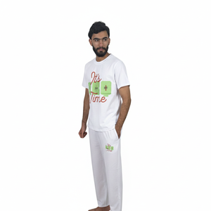 Personalized Logo Printed Solid Color Trendy Outfit <b>Men</b> T <b>Shirt</b> And Trouser Set Fashion Look <b>Men</b> T <b>Shirt</b> And Trouser Set - Product Image 5