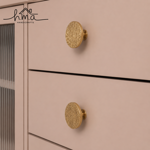 Handmade Solid Brass Flower Cabinet Knob Floral Decorative <b>Drawer</b> <b>Pull</b> Dresser Wardrobe Kitchen Bathroom Furniture Hardware <b>Gold</b> - Product Image 2