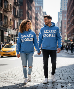 REXFIT SPORTS Sudadera con Capucha Extra Grande Personalizada para Hombre, Sudadera con Bordado y Parches Estilo Urbano 2025 - Product Image 3